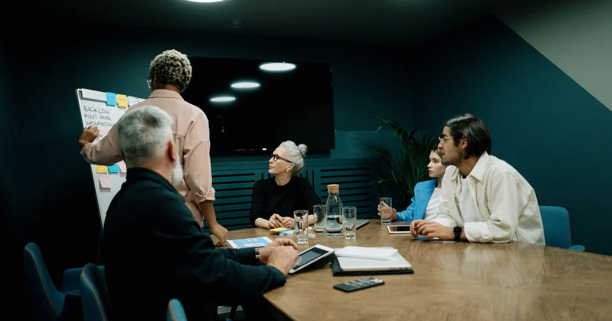 Senior fiscal policy experts reviewing economic models and projections
